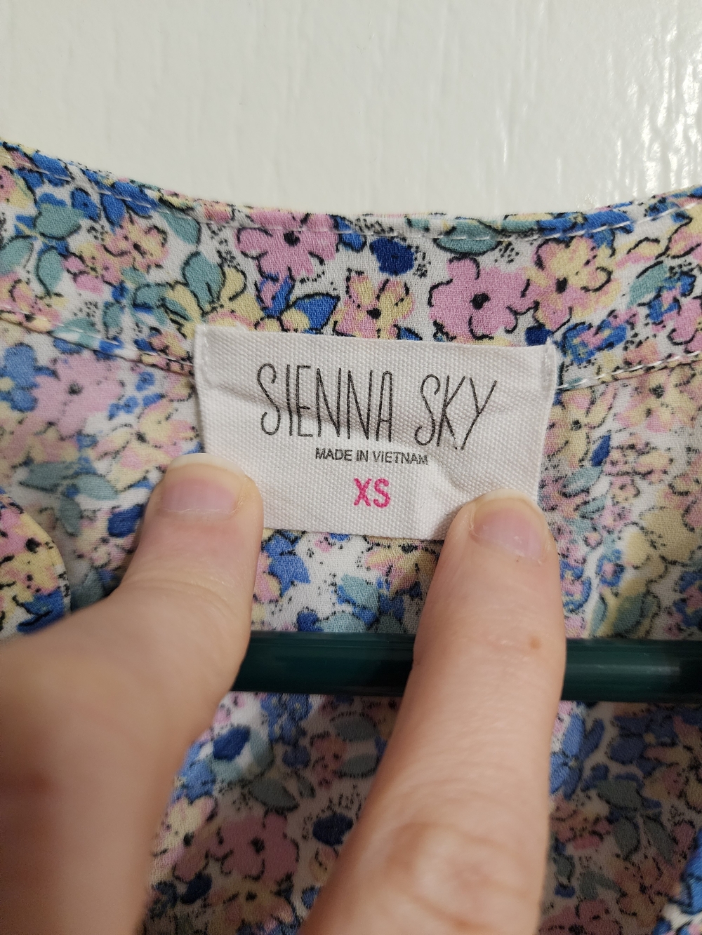 Sienna Sky Pink and Blue Floral High-Low Dress - Picture 4 of 5